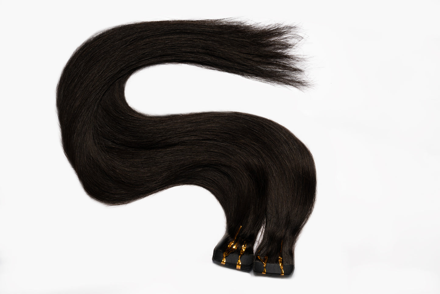 Tape in Extensions Schwarzbraun
