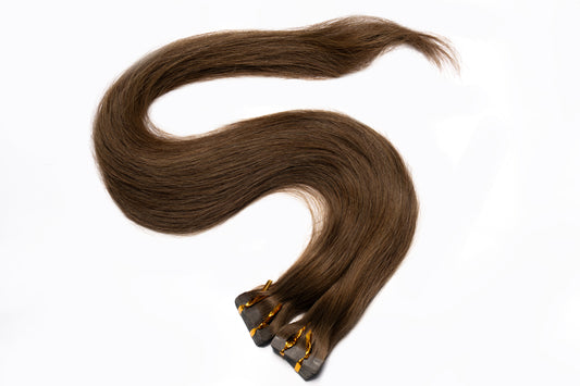 Tape in Extensions Dunkelblond Asch